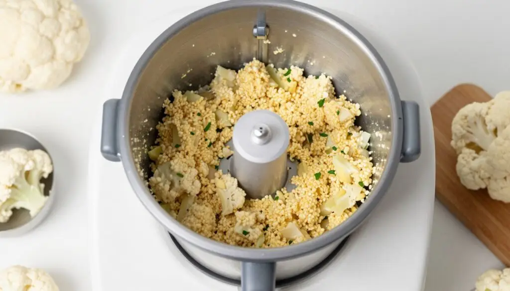Kotlety z kalafiora i kaszy jaglanej przygotowywane w thermomixie Kotlety z kalafiora i kaszy jaglanej przygotowywane w thermomixie