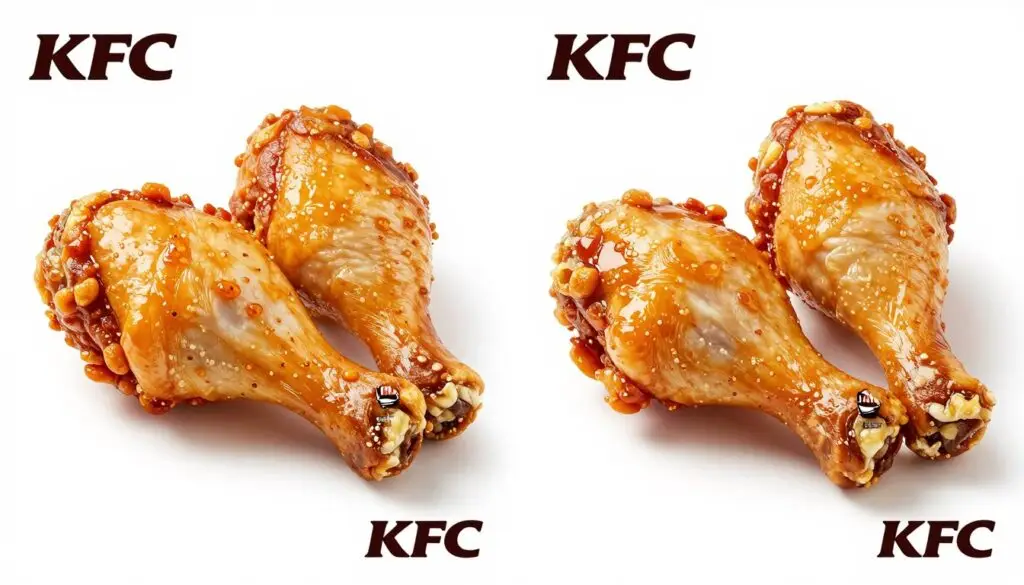 Porównanie udka z KFC z domową, zdrowszą wersją Porównanie udka z KFC z domową, zdrowszą wersją