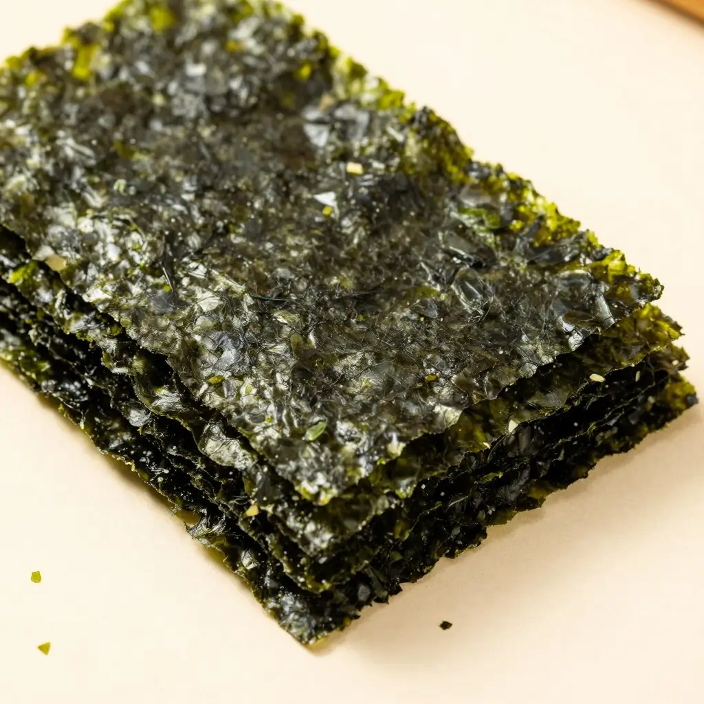 Arkusze glonów nori używane do pasty bezrybnej z tofu