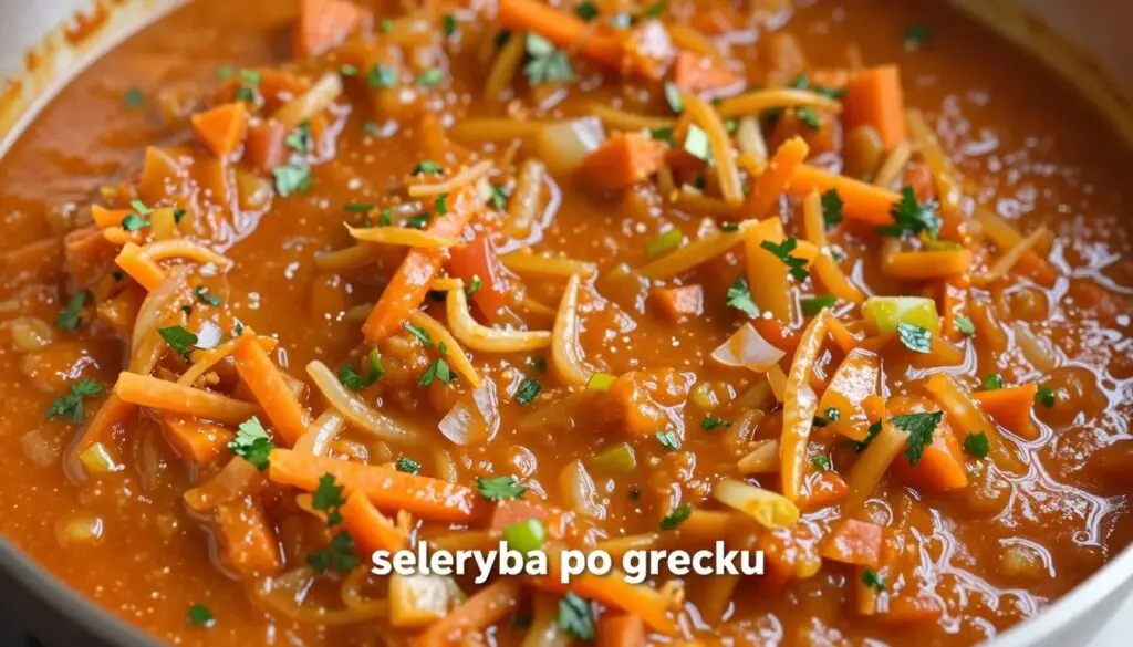 Gotowy sos warzywny do seleryby po grecku