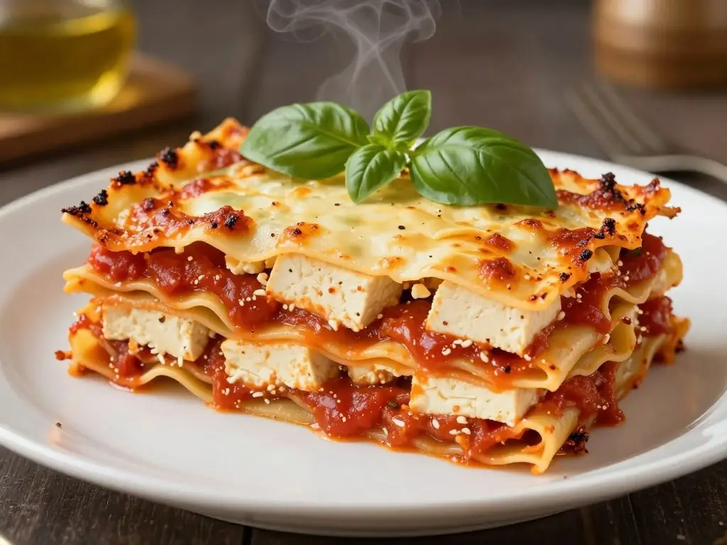 Lasagne wegetariańska z tofu