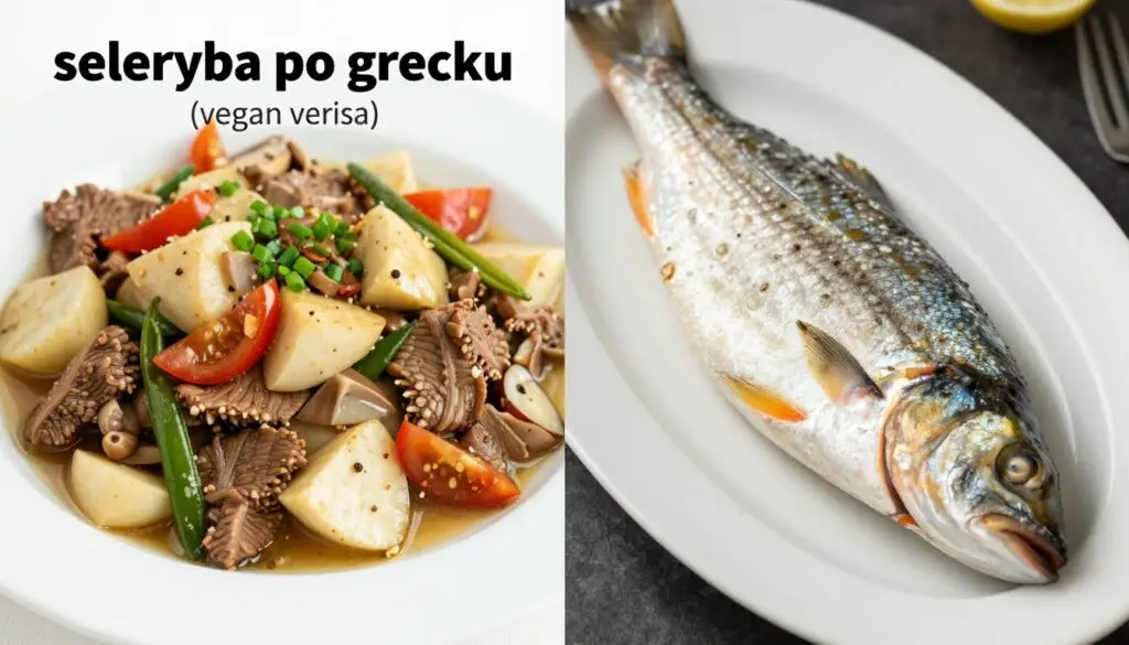 Porównanie seleryby po grecku z tradycyjną rybą po grecku pod względem wartości odżywczych