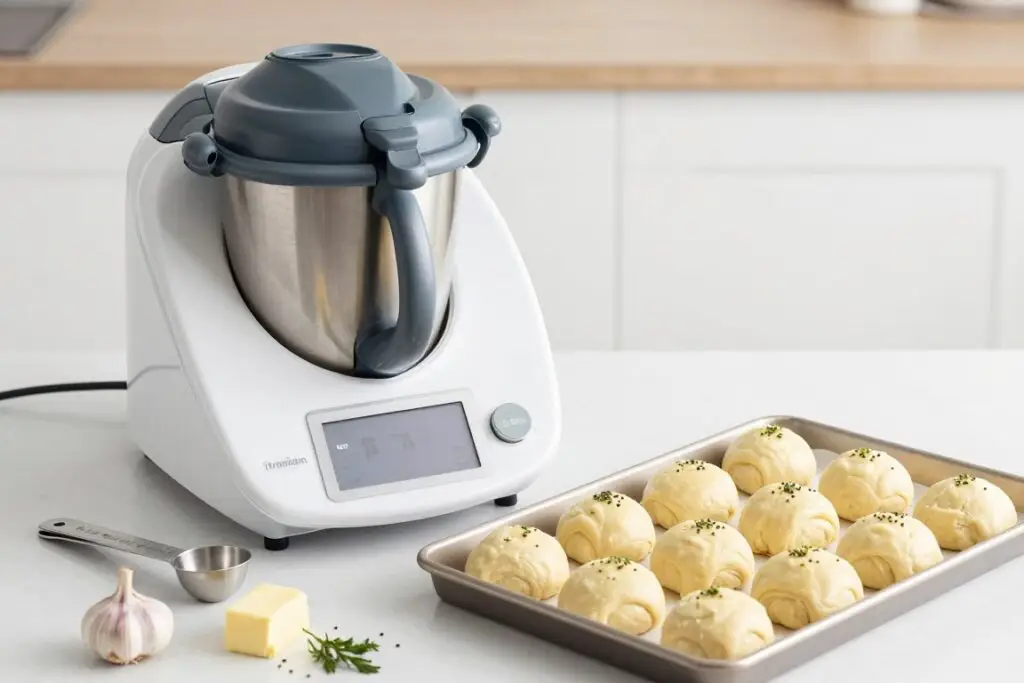 Przygotowanie bułeczek czosnkowych w Thermomixie