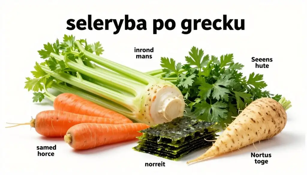 Wartości odżywcze seleryby po grecku - kompozycja zdrowych składników